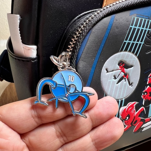 Loungefly Disney Pixar The Incredibles Villains Scene Syndrome Mini Backpack NWT - Picture 7 of 7